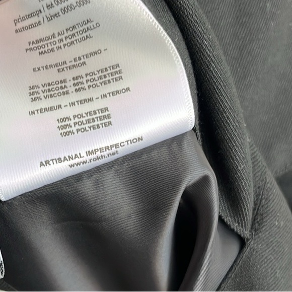 Like-new ROKH Black Flap Midi Skirt - Picture 11 of 12